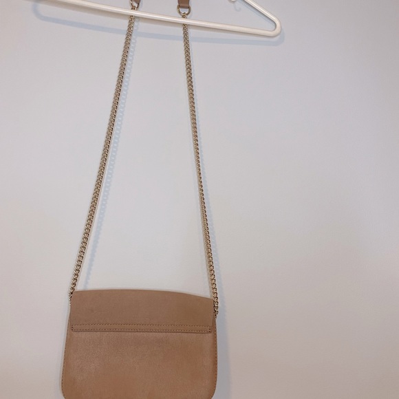 Blush Pink Shoulder Bag with Gold Chain - Picture 3 of 5